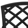 Mesa y sillas de bistró 3 piezas aluminio fundido negro de vidaXL, Conjuntos de jardín - Ref: Foro24-315592, Precio: 343,59 €...