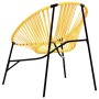 Juego de sillas de jardín 3uds ratán sintético negro y amarillo de , Sillas de jardín - Ref: Foro24-4009295, Precio: 169,92 €...