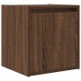 Mesillas de noche de pared 2 uds roble marrón 38x34x40 cm de , Mesitas de noche - Ref: Foro24-861242, Precio: 66,25 €, Descue...