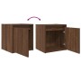 Mesillas de noche de pared 2 uds roble marrón 38x34x40 cm de , Mesitas de noche - Ref: Foro24-861242, Precio: 66,25 €, Descue...
