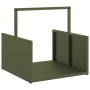 Leñero verde oliva 40x40x40 cm Acero laminado en frío de , Bolsas y soportes de leña - Ref: Foro24-864274, Precio: 41,19 €, D...