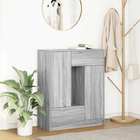 Aparador con cajones y puertas gris Sonoma 73x31x90 cm de , Aparadores - Ref: Foro24-861855, Precio: 95,84 €, Descuento: %