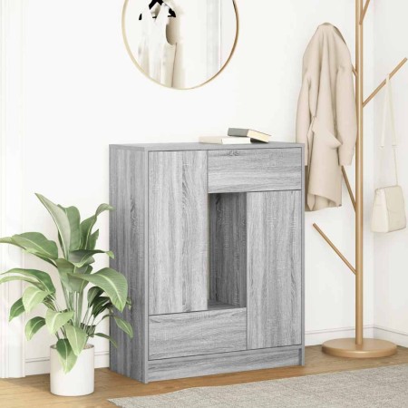 Aparador con cajones y puertas gris Sonoma 73x31x90 cm de , Aparadores - Ref: Foro24-861855, Precio: 95,84 €, Descuento: %