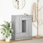 Aparador con cajones y puertas gris Sonoma 73x31x90 cm de , Aparadores - Ref: Foro24-861855, Precio: 95,84 €, Descuento: %
