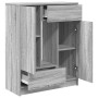 Aparador con cajones y puertas gris Sonoma 73x31x90 cm de , Aparadores - Ref: Foro24-861855, Precio: 95,84 €, Descuento: %
