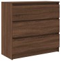 Aparador roble marrón 80x35x76 cm madera de ingeniería de , Aparadores - Ref: Foro24-861739, Precio: 103,09 €, Descuento: %