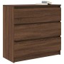 Aparador roble marrón 80x35x76 cm madera de ingeniería de , Aparadores - Ref: Foro24-861739, Precio: 103,09 €, Descuento: %