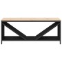 Leñero con tablero de madera negro 100,5x35,5x40 cm de , Bolsas y soportes de leña - Ref: Foro24-864255, Precio: 105,39 €, De...