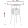 Juego de comedor de jardín 3 piezas ratán sintético gris de vidaXL, Conjuntos de jardín - Ref: Foro24-3058463, Precio: 179,73...