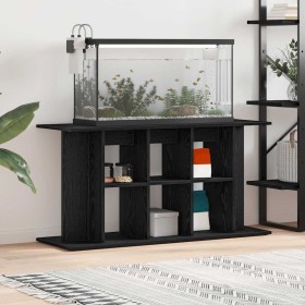 Soporte para acuario de madera de roble negro 120x40x60 cm de , Soportes para acuarios - Ref: Foro24-862151, Precio: 90,18 €,...