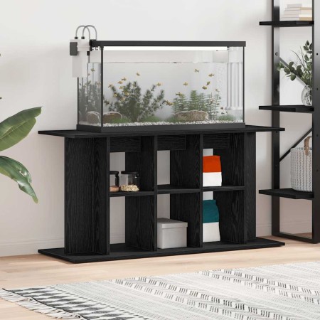 Soporte para acuario de madera de roble negro 120x40x60 cm de , Soportes para acuarios - Ref: Foro24-862151, Precio: 90,18 €,...