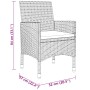 Juego de comedor de jardín 3 piezas ratán sintético gris de vidaXL, Conjuntos de jardín - Ref: Foro24-3058463, Precio: 179,73...