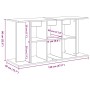 Soporte para acuario de madera de roble negro 120x40x60 cm de , Soportes para acuarios - Ref: Foro24-862151, Precio: 90,18 €,...
