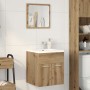 Juego de muebles baño 2 piezas madera ingeniería roble artisan de , Muebles de baño - Ref: Foro24-862037, Precio: 57,84 €, De...