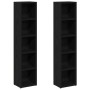 Estantería para CDs 2 uds roble negro 21x16x93,5 cm de , Almacenamiento para CD y DVD - Ref: Foro24-861986, Precio: 59,12 €, ...