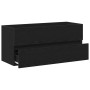 Mueble para lavabo roble negro 100x38,5x45 cm madera ingeniería de , Muebles de baño - Ref: Foro24-862545, Precio: 68,33 €, D...