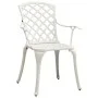 Sillas de jardín 2 unidades aluminio fundido blanco de vidaXL, Sillas de jardín - Ref: Foro24-315574, Precio: 247,80 €, Descu...