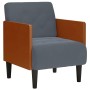 Sillón con reposabrazos Terciopelo Gris Oscuro 55 cm de , Sillones - Ref: Foro24-4100596, Precio: 148,08 €, Descuento: %