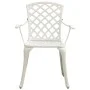 Sillas de jardín 2 unidades aluminio fundido blanco de vidaXL, Sillas de jardín - Ref: Foro24-315574, Precio: 247,80 €, Descu...
