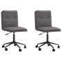 Sillas de comedor 2 unidades cuero sintético gris de , Sillas de comedor - Ref: Foro24-3315421, Precio: 120,02 €, Descuento: %