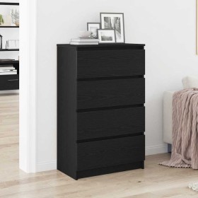 Aparador de roble negro 60x35x98,5 cm madera de ingeniería de , Aparadores - Ref: Foro24-861992, Precio: 116,45 €, Descuento: %