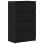 Aparador de roble negro 60x35x98,5 cm madera de ingeniería de , Aparadores - Ref: Foro24-861992, Precio: 116,45 €, Descuento: %
