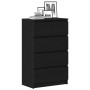 Aparador de roble negro 60x35x98,5 cm madera de ingeniería de , Aparadores - Ref: Foro24-861992, Precio: 116,45 €, Descuento: %