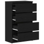 Aparador de roble negro 60x35x98,5 cm madera de ingeniería de , Aparadores - Ref: Foro24-861992, Precio: 116,45 €, Descuento: %