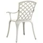 Sillas de jardín 2 unidades aluminio fundido blanco de vidaXL, Sillas de jardín - Ref: Foro24-315574, Precio: 247,80 €, Descu...