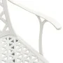 Sillas de jardín 2 unidades aluminio fundido blanco de vidaXL, Sillas de jardín - Ref: Foro24-315574, Precio: 247,80 €, Descu...