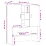 Mueble para lavadora roble negro 70,5x25,5x90 cm de , Accesorios para lavadoras y secadoras - Ref: Foro24-862063, Precio: 73,...