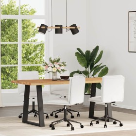 Sillas de comedor 4 unidades cuero sintético blanco de , Sillas de comedor - Ref: Foro24-3315695, Precio: 234,58 €, Descuento: %