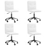 Sillas de comedor 4 unidades cuero sintético blanco de , Sillas de comedor - Ref: Foro24-3315695, Precio: 234,58 €, Descuento: %