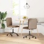 Sillas de comedor 2 unidades cuero sintético color capuchino de , Sillas de comedor - Ref: Foro24-3315423, Precio: 120,02 €, ...