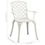 Sillas de jardín 2 unidades aluminio fundido blanco de vidaXL, Sillas de jardín - Ref: Foro24-315574, Precio: 247,80 €, Descu...