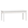 Banco de jardín madera maciza pino blanco 109x44x45 cm de vidaXL, Bancos de jardín - Ref: Foro24-824005, Precio: 71,18 €, Des...