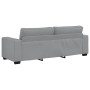 Sofá de 3 plazas de tela gris claro 180 cm de , Sofás - Ref: Foro24-4105176, Precio: 244,81 €, Descuento: %