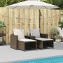 Set de muebles de jardín con cojines apilables 5 pzas marrón de , Sofás de exterior - Ref: Foro24-4104164, Precio: 250,75 €, ...