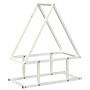 Leñero blanco 50x25x60 cm Acero laminado en frío de , Bolsas y soportes de leña - Ref: Foro24-864312, Precio: 30,49 €, Descue...