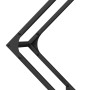 Leñero negro 80x25x80 cm Acero laminado en frío de , Bolsas y soportes de leña - Ref: Foro24-864283, Precio: 34,53 €, Descuen...