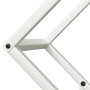 Leñero blanco 50x25x50 cm Acero laminado en frío de , Bolsas y soportes de leña - Ref: Foro24-864276, Precio: 32,00 €, Descue...
