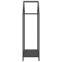 Leñero negro 40x25x90 cm Acero laminado en frío de , Bolsas y soportes de leña - Ref: Foro24-864295, Precio: 41,33 €, Descuen...