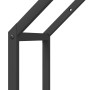 Leñero negro 40x25x90 cm Acero laminado en frío de , Bolsas y soportes de leña - Ref: Foro24-864295, Precio: 41,33 €, Descuen...