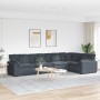 Sofá modular con cojines terciopelo gris oscuro de , Sofás - Ref: Foro24-3321329, Precio: 957,09 €, Descuento: %