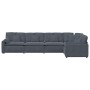 Sofá modular con cojines terciopelo gris oscuro de , Sofás - Ref: Foro24-3321329, Precio: 957,09 €, Descuento: %