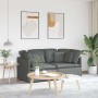 Sofá modular con cojines de tela gris oscuro de , Sofás - Ref: Foro24-3321238, Precio: 375,71 €, Descuento: %