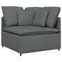 Sofá modular con cojines de tela gris oscuro de , Sofás - Ref: Foro24-3321238, Precio: 375,71 €, Descuento: %