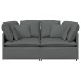 Sofá modular con cojines de tela gris oscuro de , Sofás - Ref: Foro24-3321238, Precio: 375,71 €, Descuento: %