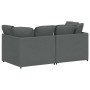 Sofá modular con cojines de tela gris oscuro de , Sofás - Ref: Foro24-3321238, Precio: 375,71 €, Descuento: %