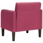 Sillón con reposabrazos Terciopelo Rojo Vino 54 cm de , Sillones - Ref: Foro24-4100582, Precio: 110,44 €, Descuento: %